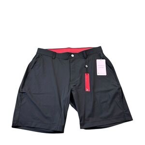 Redvanly Black Tuxedo Hanover Men's Performance Golf Short Size M NWT